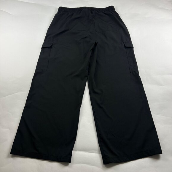 Old Navy Black Stretch Tech Wide Leg Cargo Pant L - Picture 6 of 7